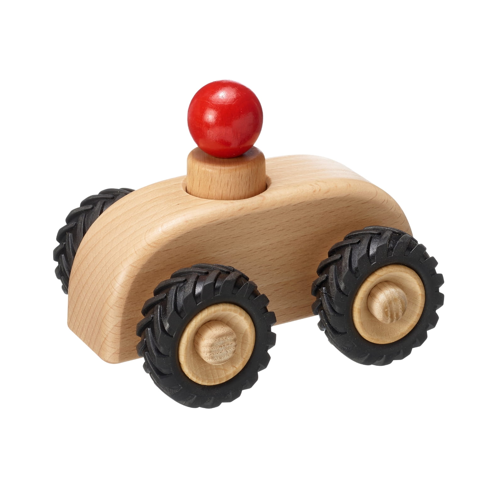 Fagus Holzauto micro-car  natur mit 1 Püppchen