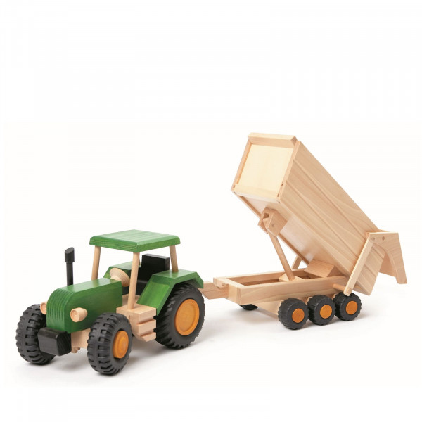 Uniwood SET Traktor mit Anhänger